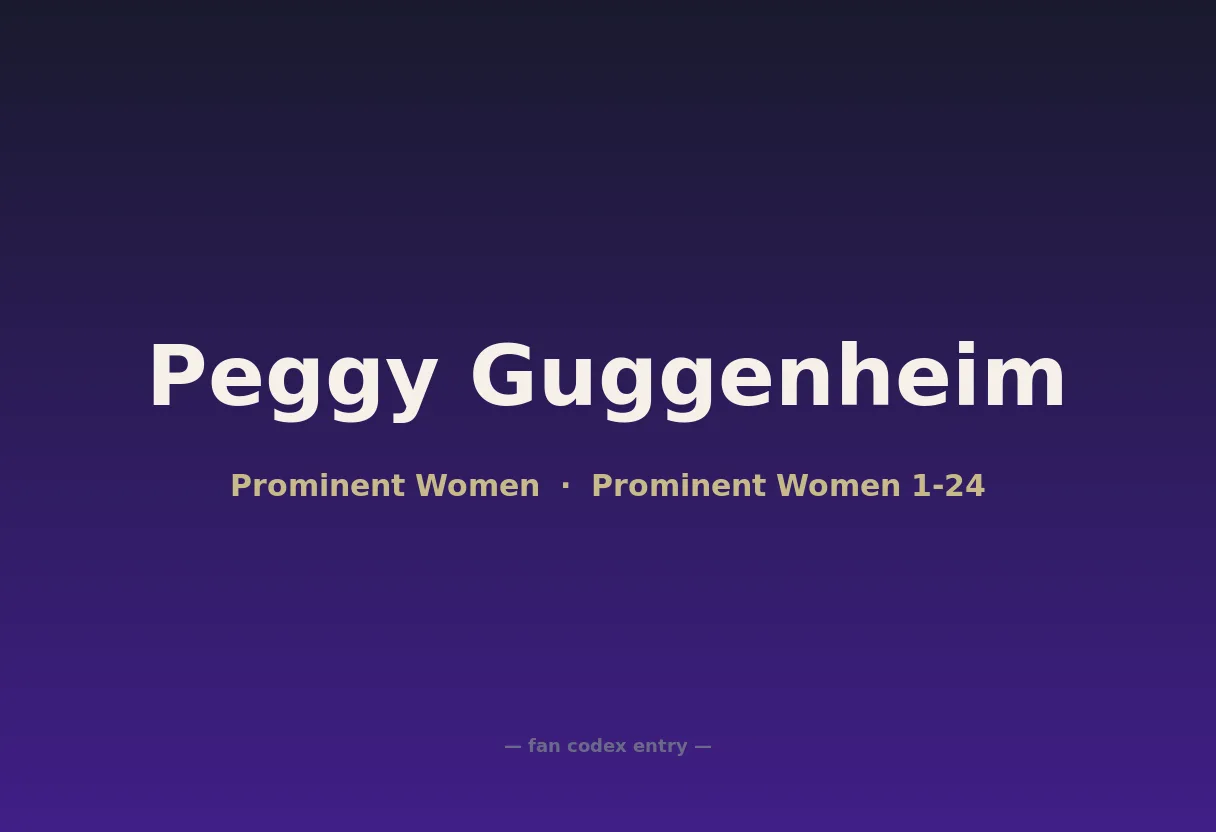 Peggy Guggenheim
